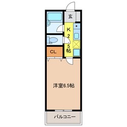 コーポサカエⅡの物件間取画像